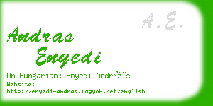 andras enyedi business card